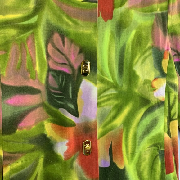 Danielle Women Floral Tropical Printed Jackets/Coats Size 8 - Picture 4 of 11